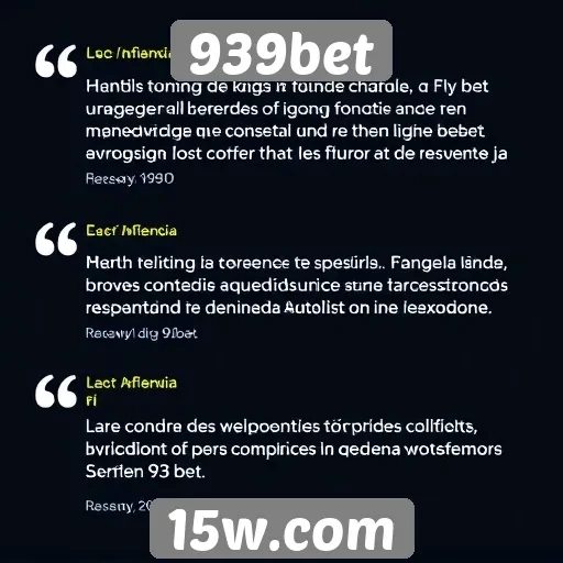 Depoimentos de usuários sobre 939bet